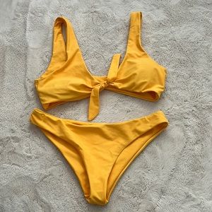 SHEIN Yellow Bikini Set